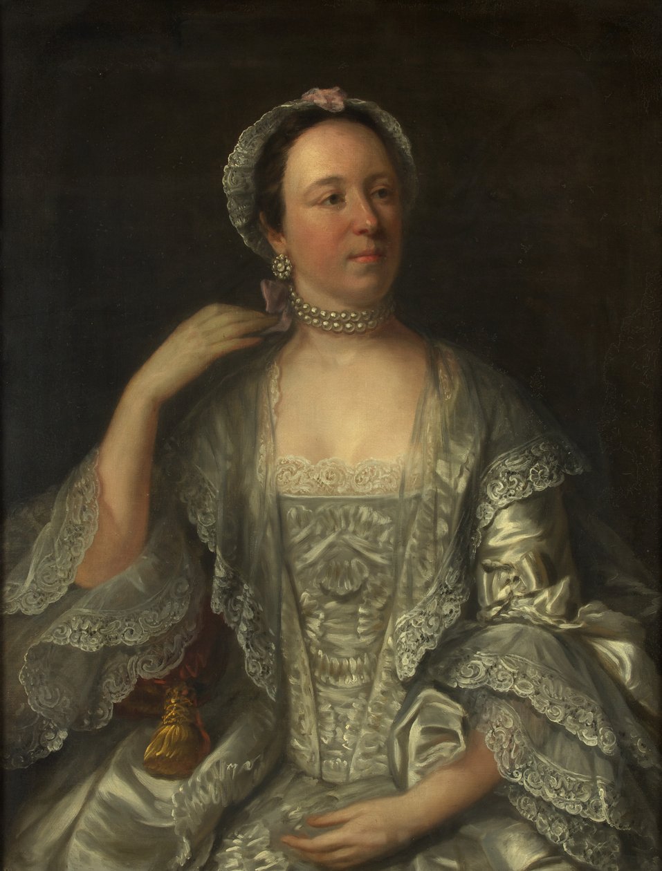 Sarah Page portréja (olaj, vászon) alkotó: English School
