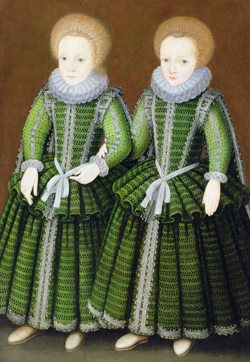 Sarah és Elizabeth Poulett portréja, Hinton St. George, Somerset, 1600 körül alkotó: English School