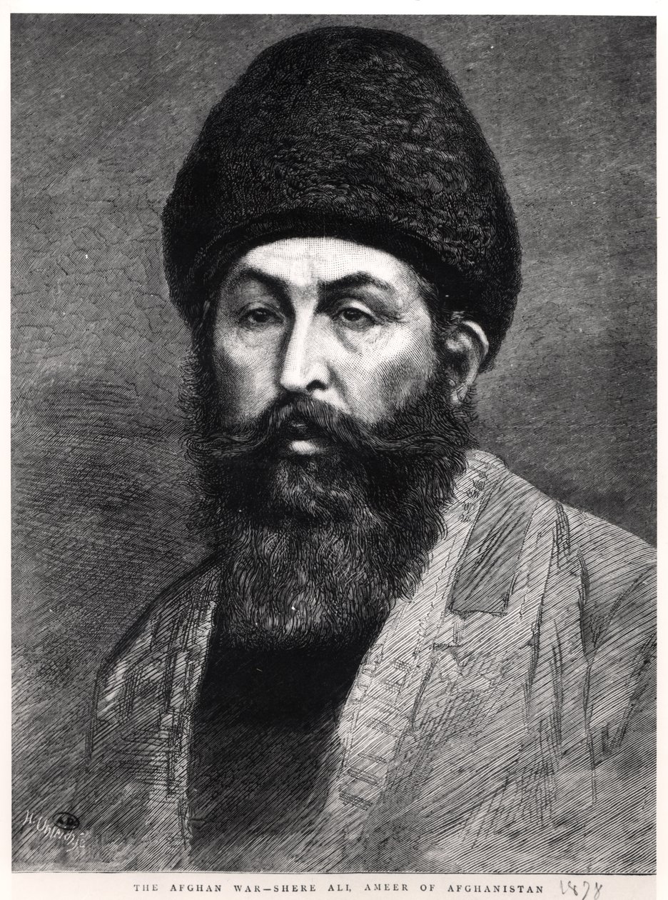 Shir Ali Khan (1825-79) afganisztáni emír portréja, 1878 alkotó: English School