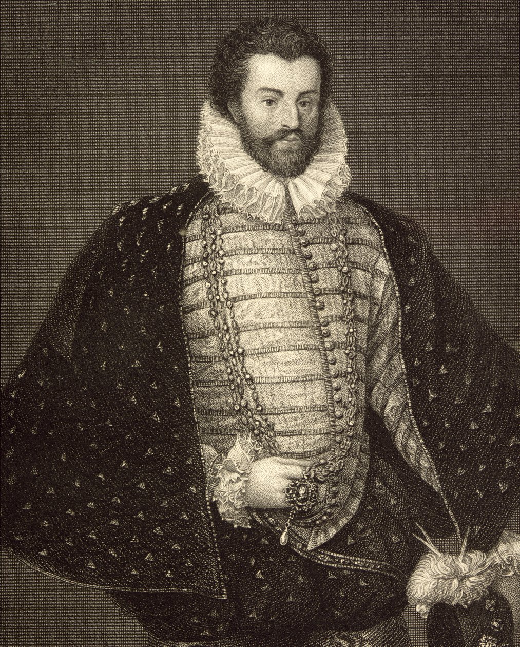 Sir Christopher Hatton (1540-91) portréja a „Lodge