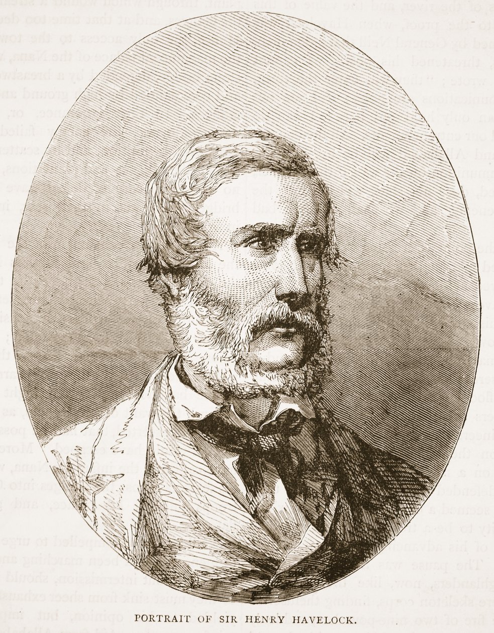 Sir Henry Havelock portréja, a Cassells Illustrated History of England illusztrációja alkotó: English School