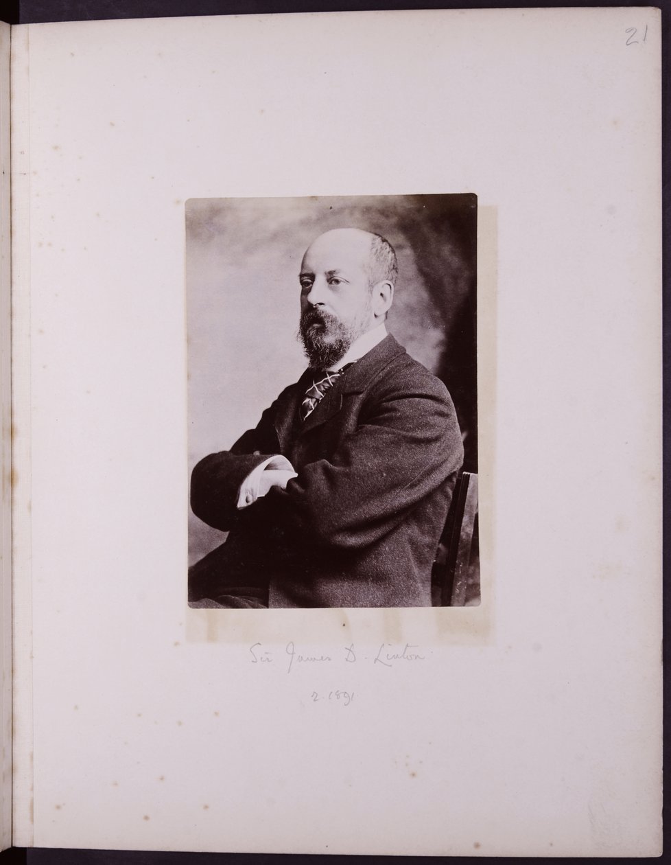 Sir James D Linton portréja, 1900 körül alkotó: English School