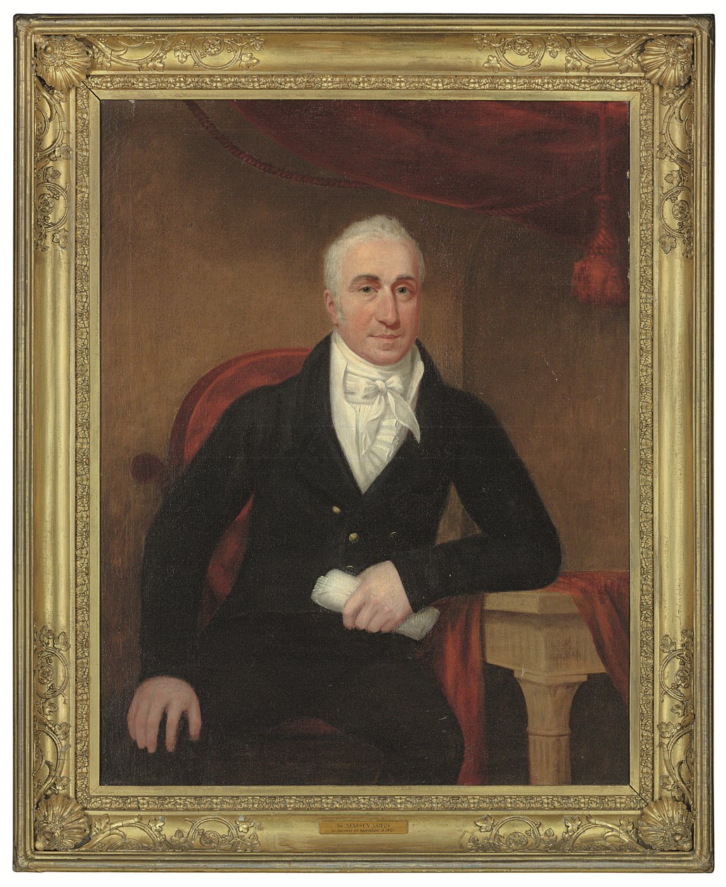 Sir Manasseh Lopes portréja alkotó: English School