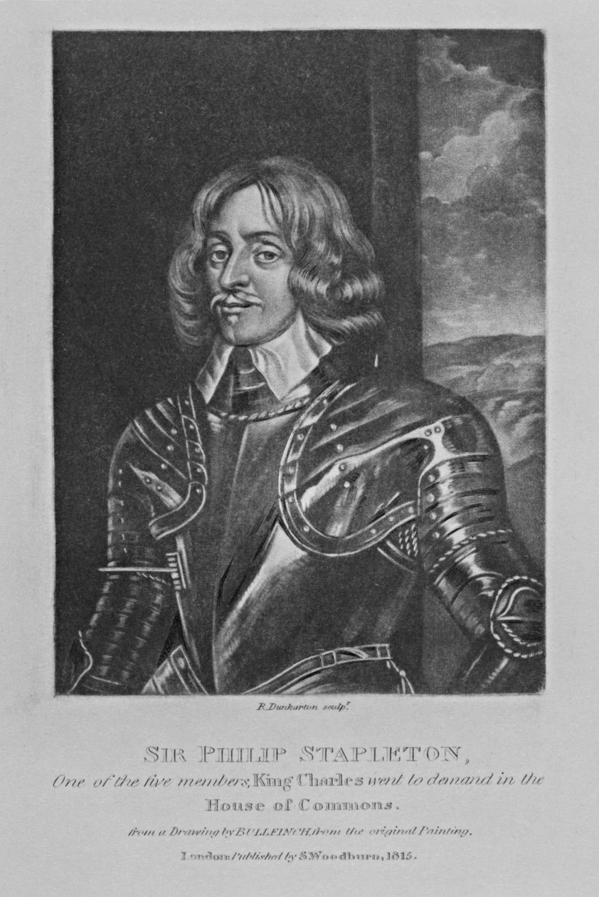 Sir Philip Stapleton portréja a „Characters Illustrious in British History” című művéből, Richard Earlom és Charles Turner, 1815 alkotó: English School