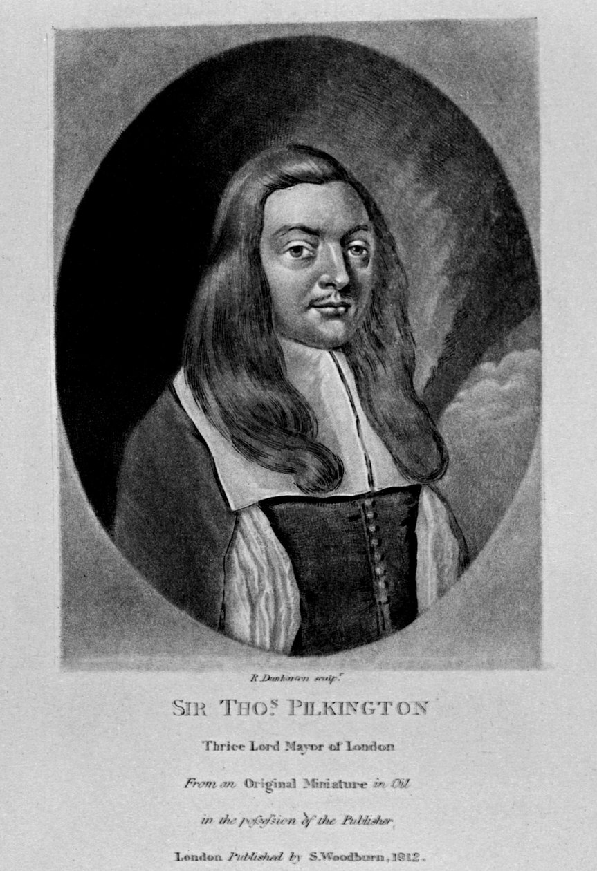 Sir Thomas Pilkington portréja a "Characters Illustrious in British History"-ból, Richard Earlom és Charles Turner, 1815 alkotó: English School