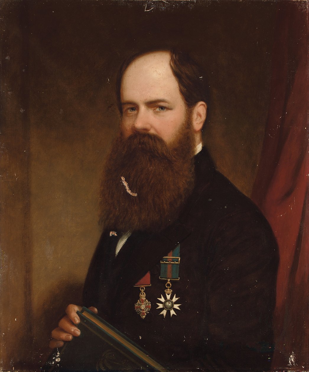 Sir Walter Lawry Buller portréja, N.Z.C., K.C.M.G., F.R.S. alkotó: English School