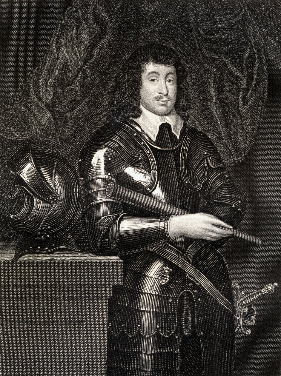 Spencer Compton (1601-43) portréja, Northampton 2. grófja, a Lodges British Portraits-től, 1823 alkotó: English School