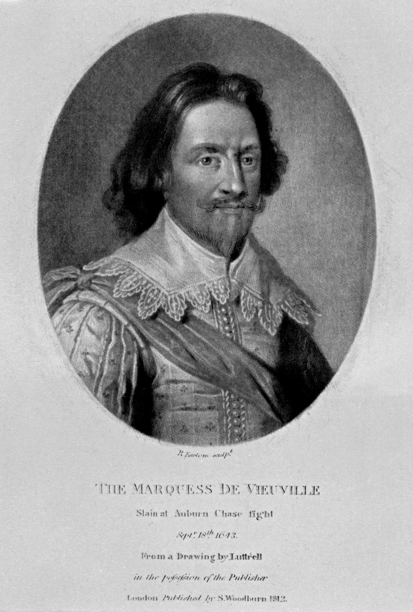 Vieu Ville márki portréja, a „Characters Illustrious in British History”, 1815 alkotó: English School
