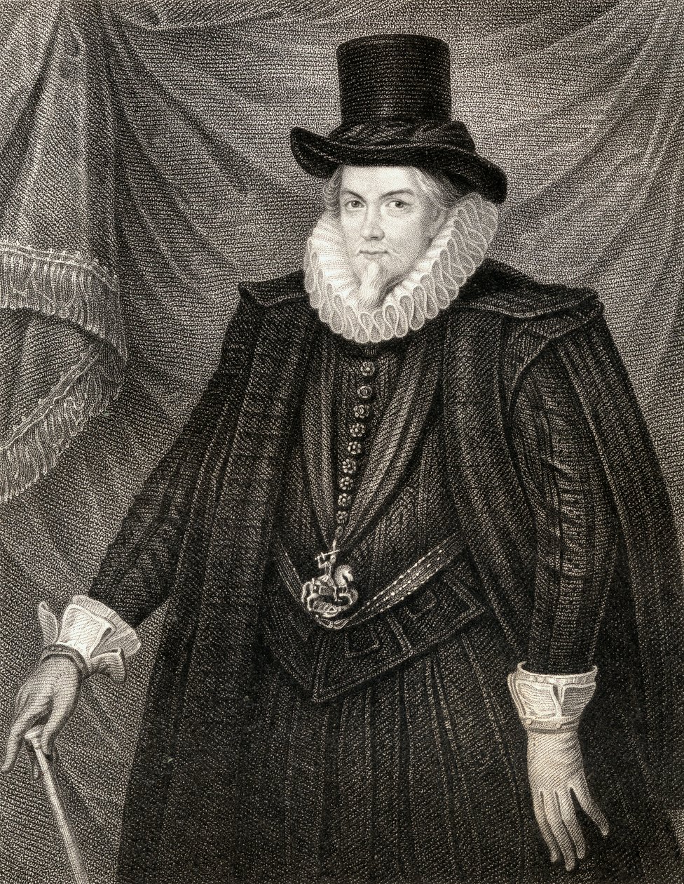 Thomas Cecil, Exeter 1. grófjának portréja a Lodges British Portraits-tól, 1823 alkotó: English School