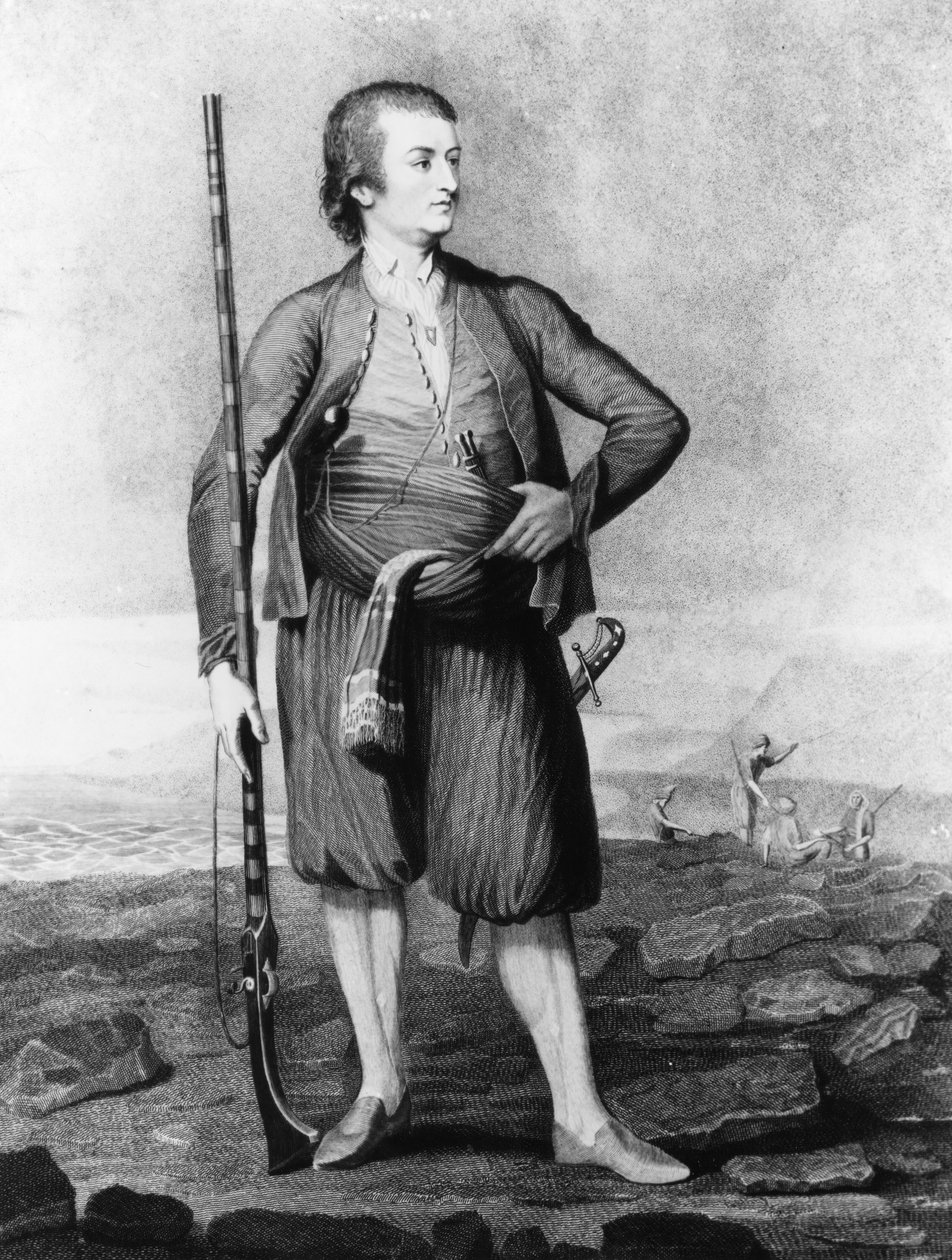 Thomas Howard (1747-91), Effingham gróf portréja utazásairól, 1790 alkotó: English School
