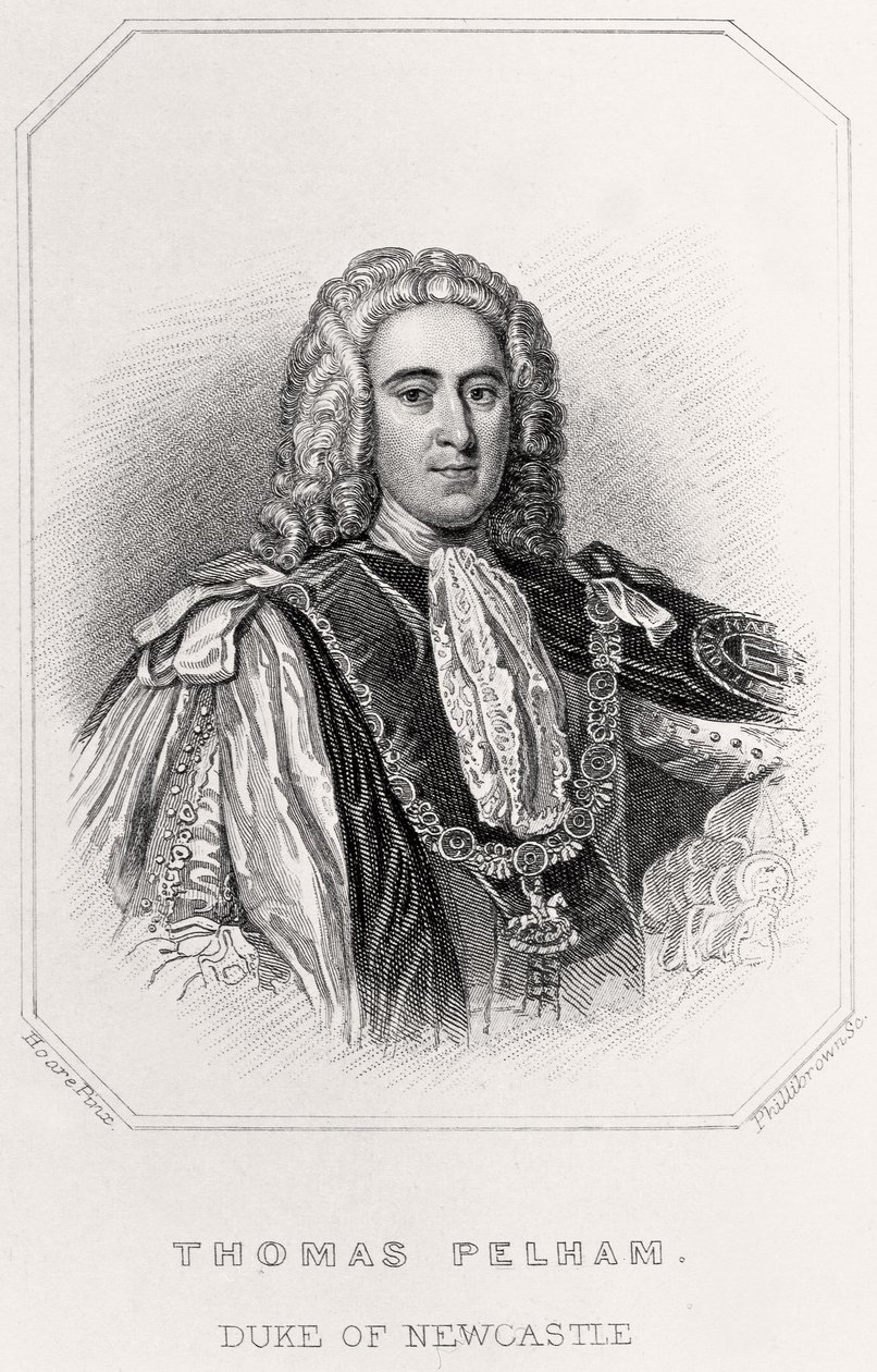 Thomas Pelham, Newcastle hercegének portréja, 1835 alkotó: English School