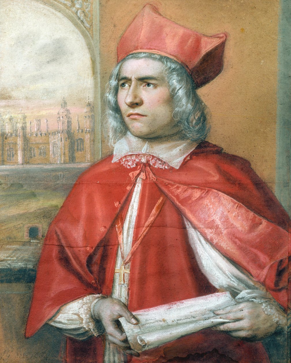 Thomas Wolsey (kb. 1475-1530) portréja, 1664 alkotó: English School