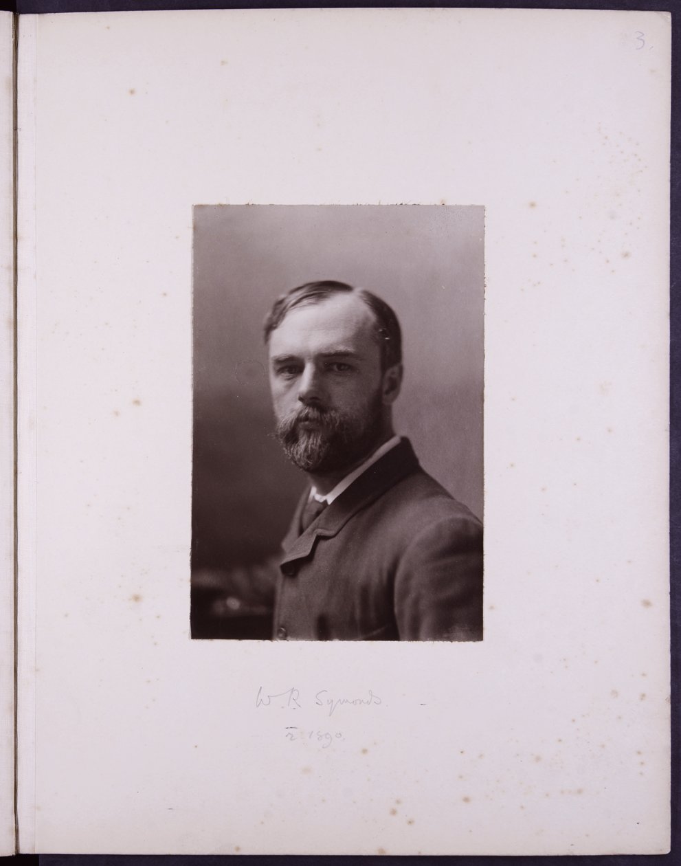 WR Symonds portréja, 1900 körül (fekete-fehér fotó) alkotó: English School