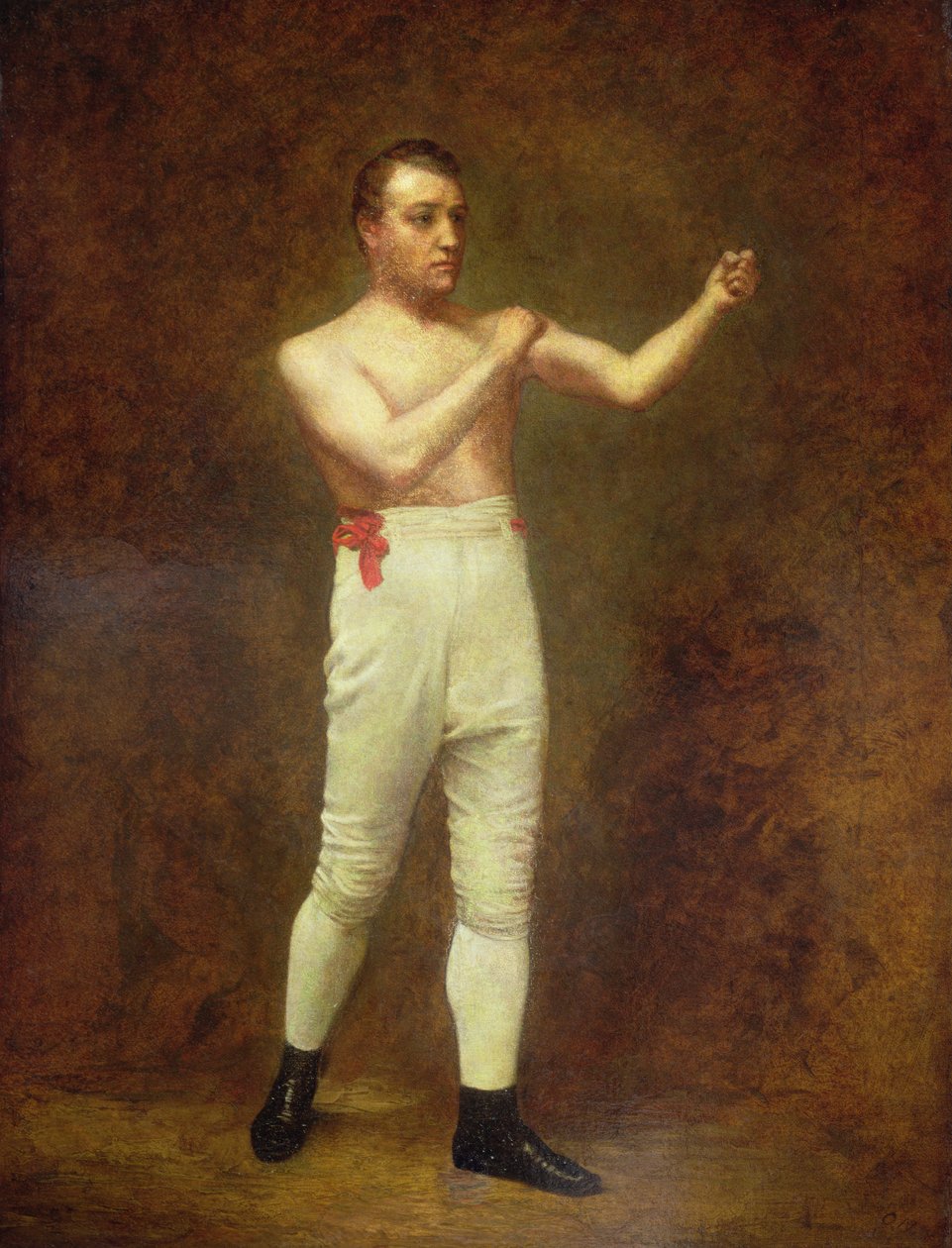Egy boxer portréja, 1800 körül (olaj, vászon) alkotó: English School