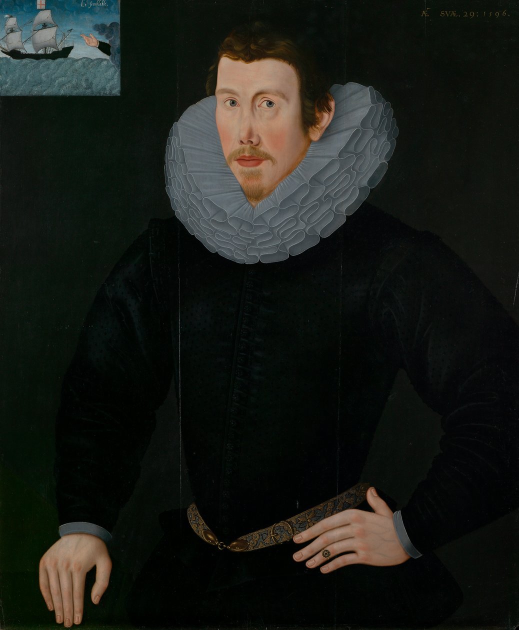 Egy úriember portréja alkotó: English School