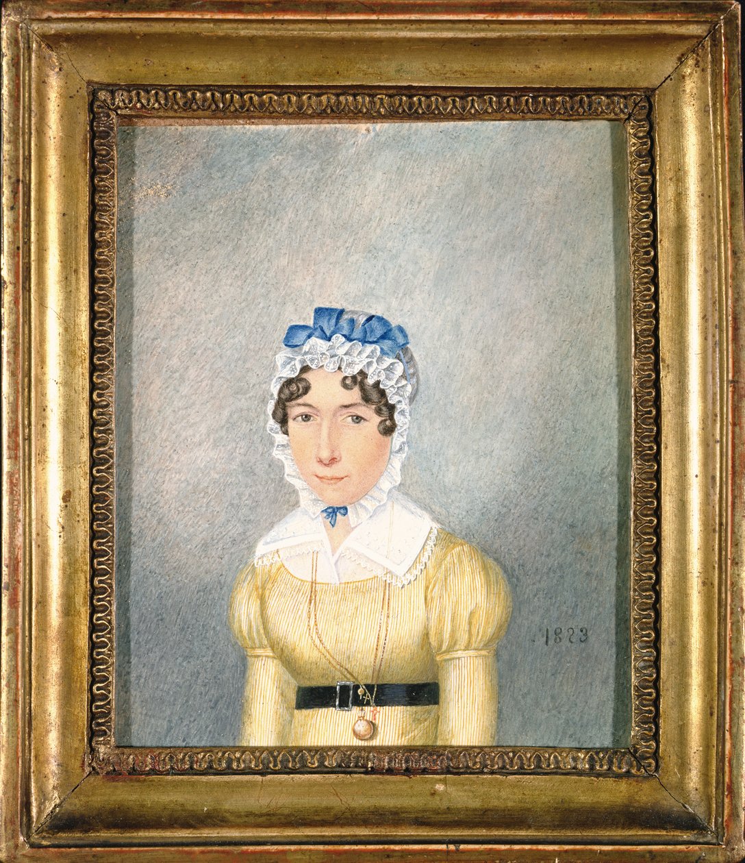 Arany Medálos hölgy portréja, 1823 (guache és wc papíron) alkotó: English School
