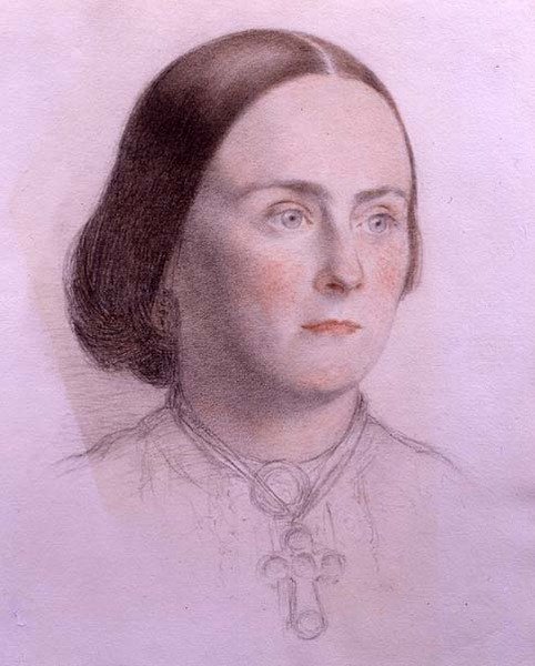 Egy fiatal nő portréja, 1840 körül (színes kréták papíron) alkotó: English School