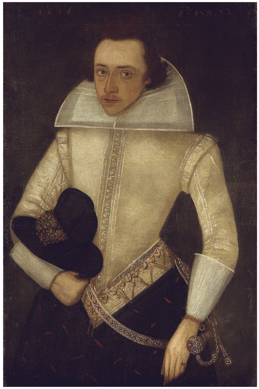 Egy úriember portréja, 22 éves, 1616 alkotó: English School
