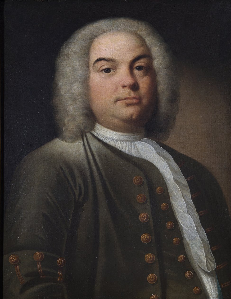 Egy George Frederick Handel nevű úriember portréja alkotó: English School