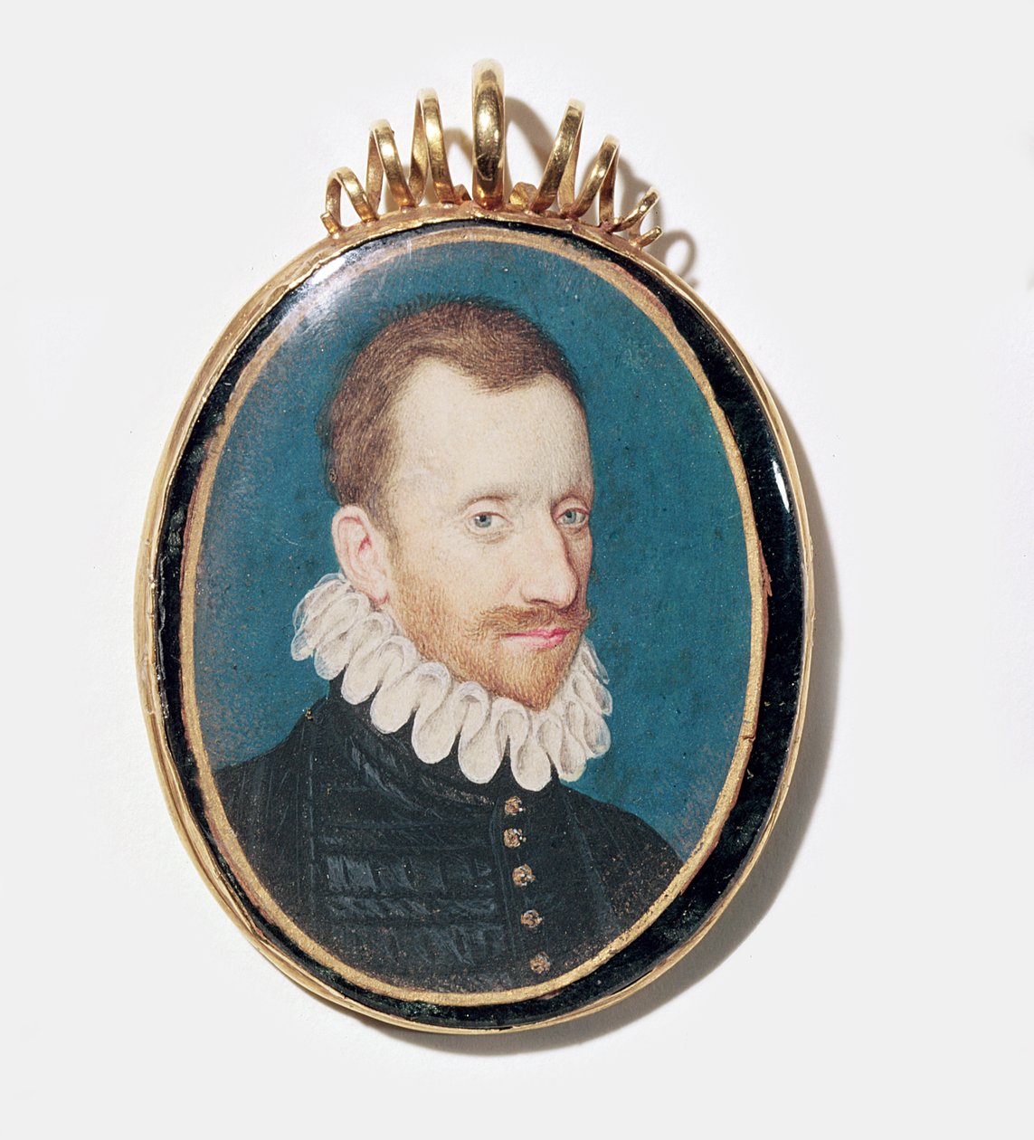 Férfi portré (akvarell pergamen) alkotó: English School