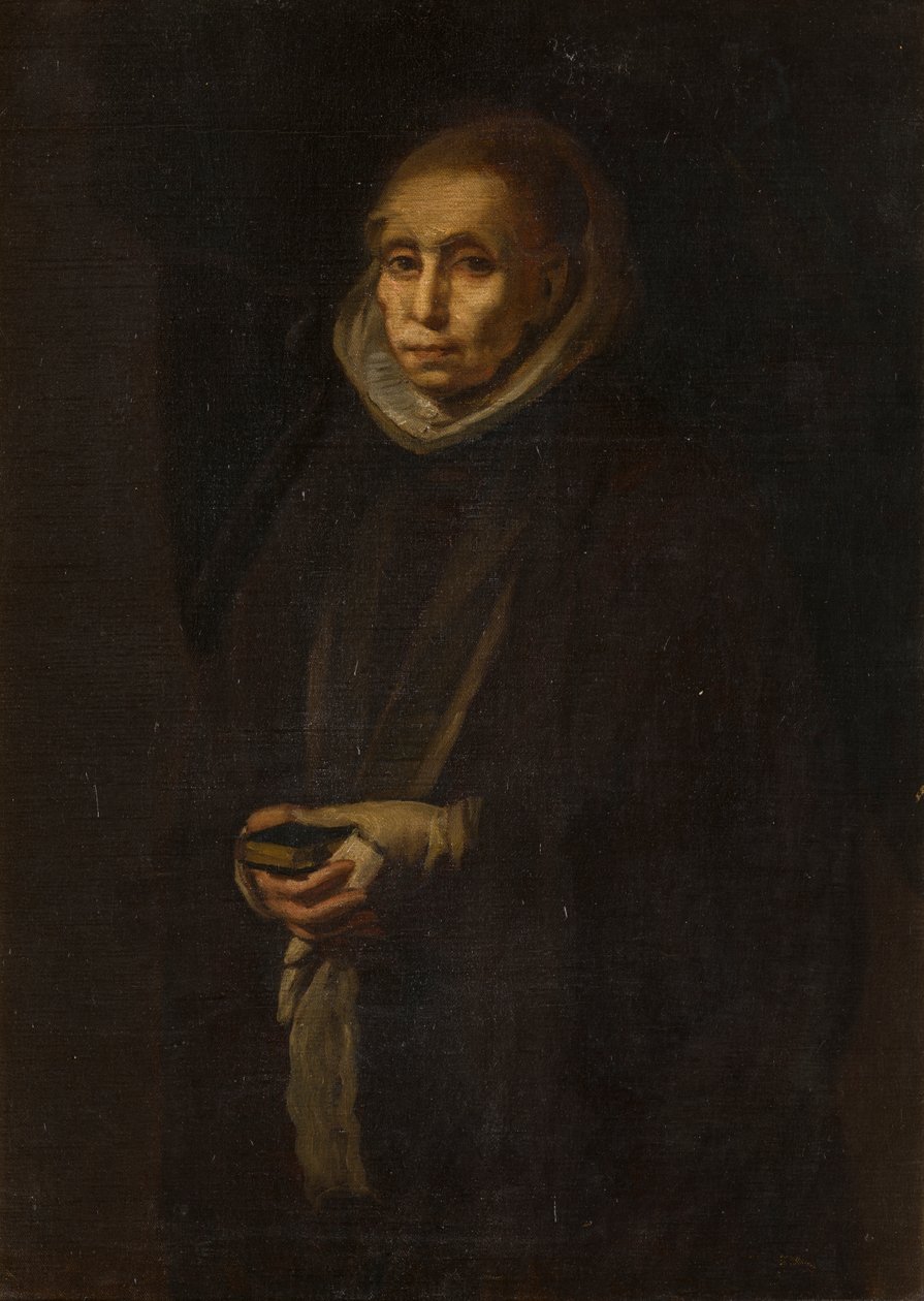 Egy ismeretlen nő portréja, akit korábban Alonso Cano feleségének tartottak, 1800-1900 körül (olaj, vászon) alkotó: English School