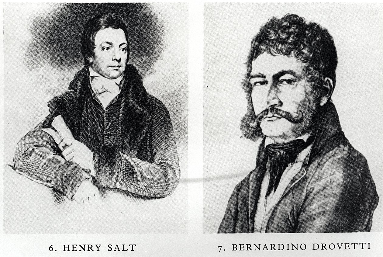Henry Salt (1780-1827) és Bernardino Drovetti (1776-1852) portréi alkotó: English School