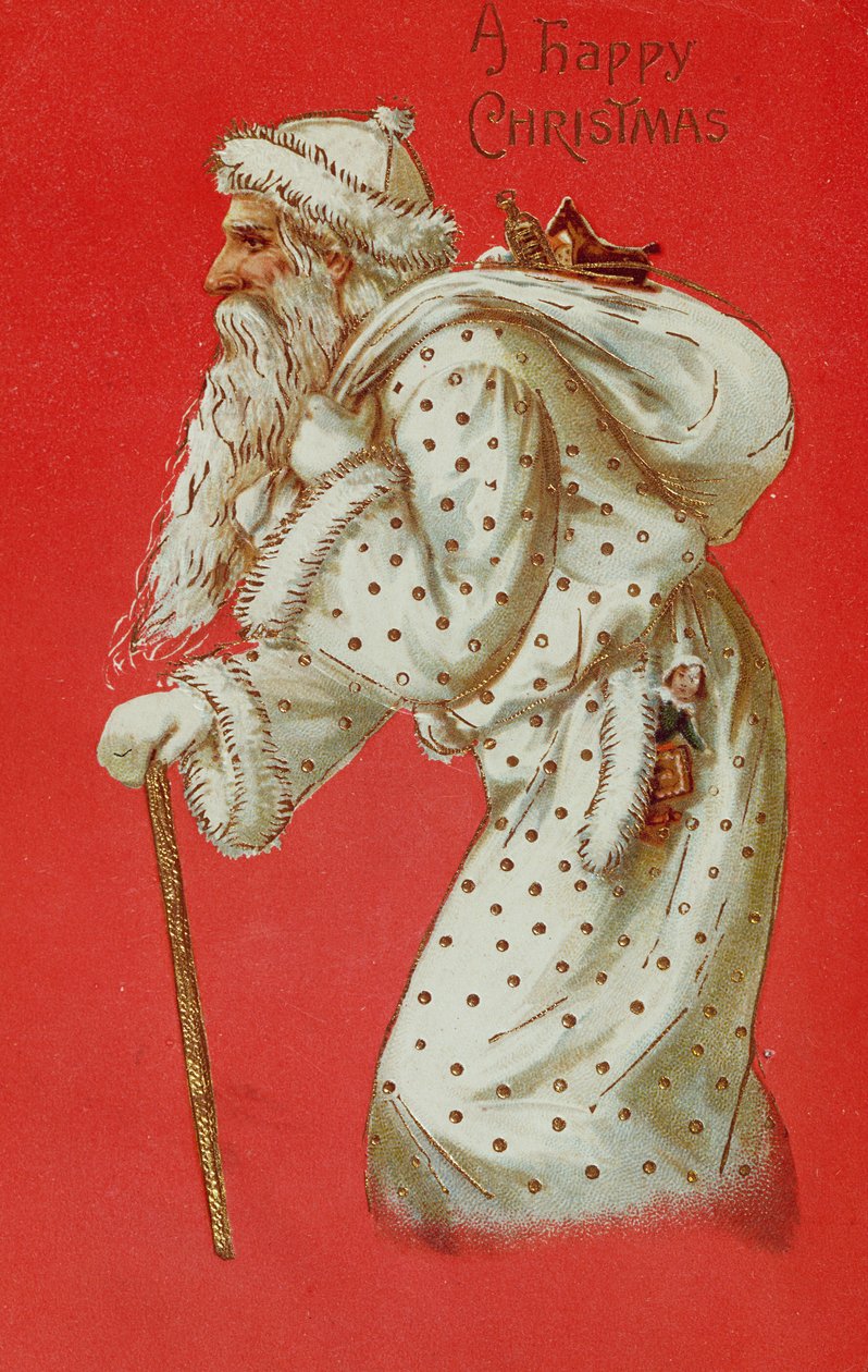 Karácsonyi Mikulást ábrázoló képeslap, 1900 körül alkotó: English School