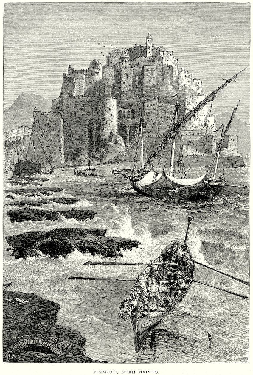 Pozzuoli, Nápoly közelében (metszet) alkotó: English School