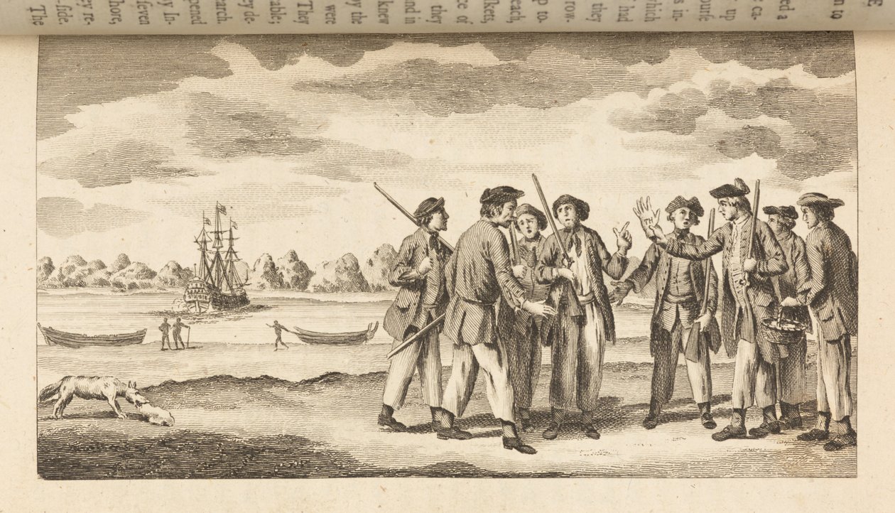 Press Gang, a Journal of the Resolution útjáról, 1772-ben alkotó: English School