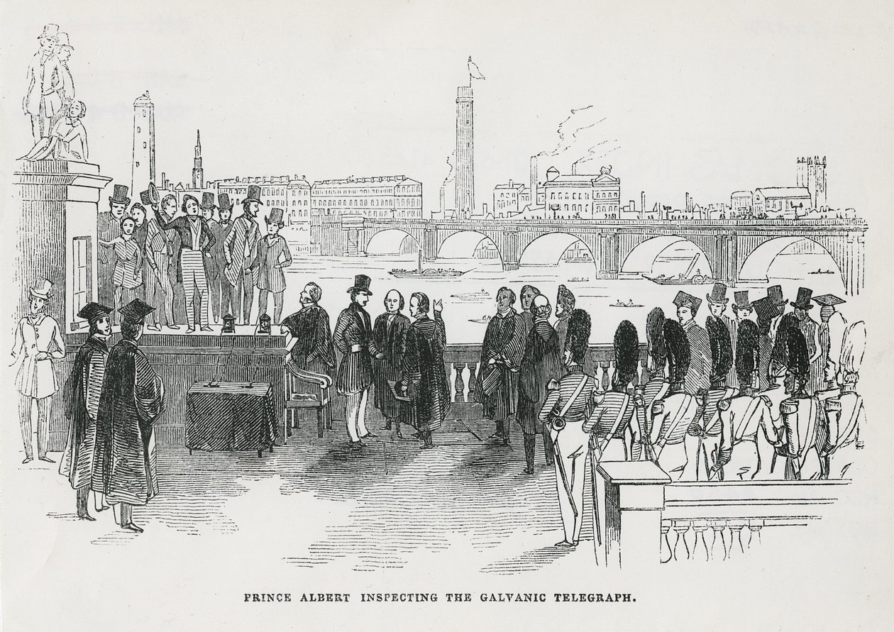 Albert herceg a galvántávírót vizsgálja alkotó: English School