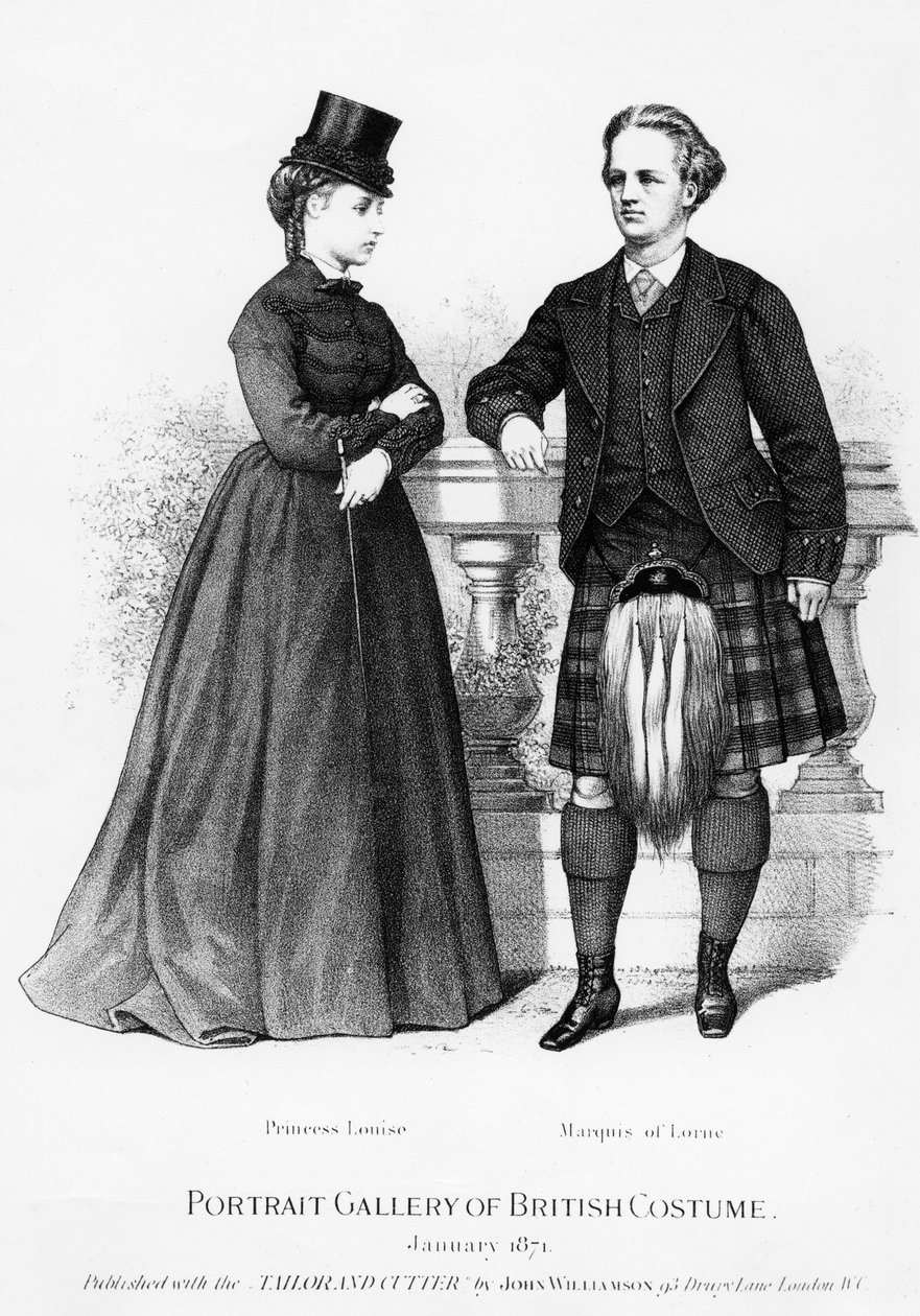 Louise hercegnő és Lorne márkija, 1871 alkotó: English School