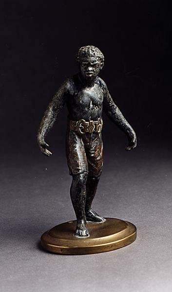 Díjharcos (spelter és bronz) alkotó: English School