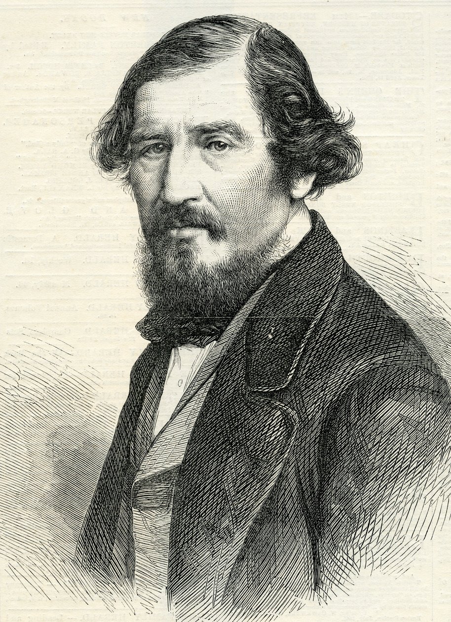 Aytoun professzor (1813-65) a The Illustrated London Newstól, 1865. augusztus 19. (metszet alkotó: English School