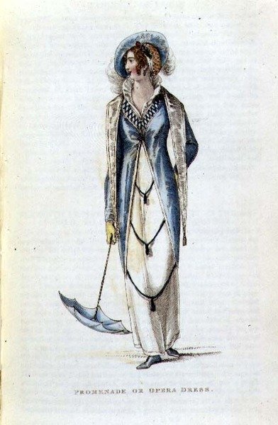 Promenade vagy Opera ruha, divattányér az Ackermann