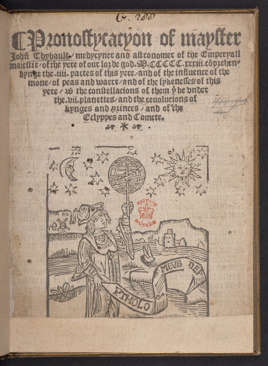 John Thybault polgármester pronostycacyonja alkotó: English School