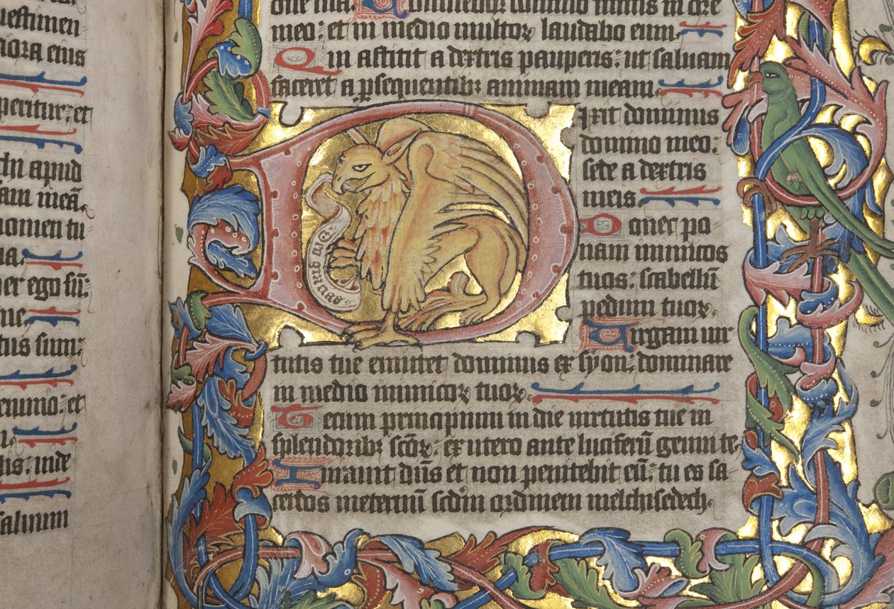 Psalter with Sarum használati naptár, Fol 84 recto, részlet, 1425-75 körül alkotó: English School