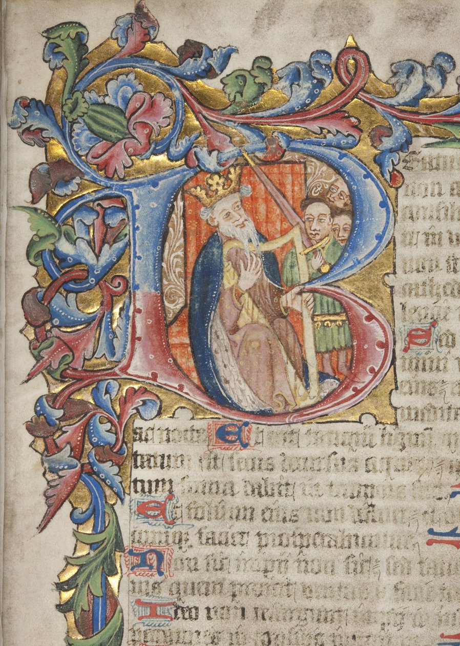 Zsoltár Sarum használati naptár, 1425-75 körül alkotó: English School