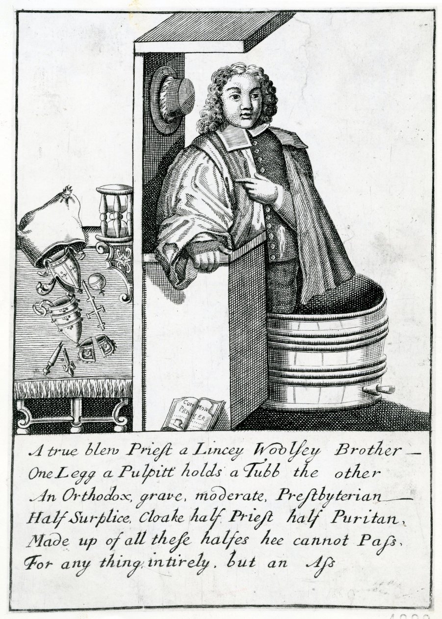 Szószéki szatíra, 1689 alkotó: English School