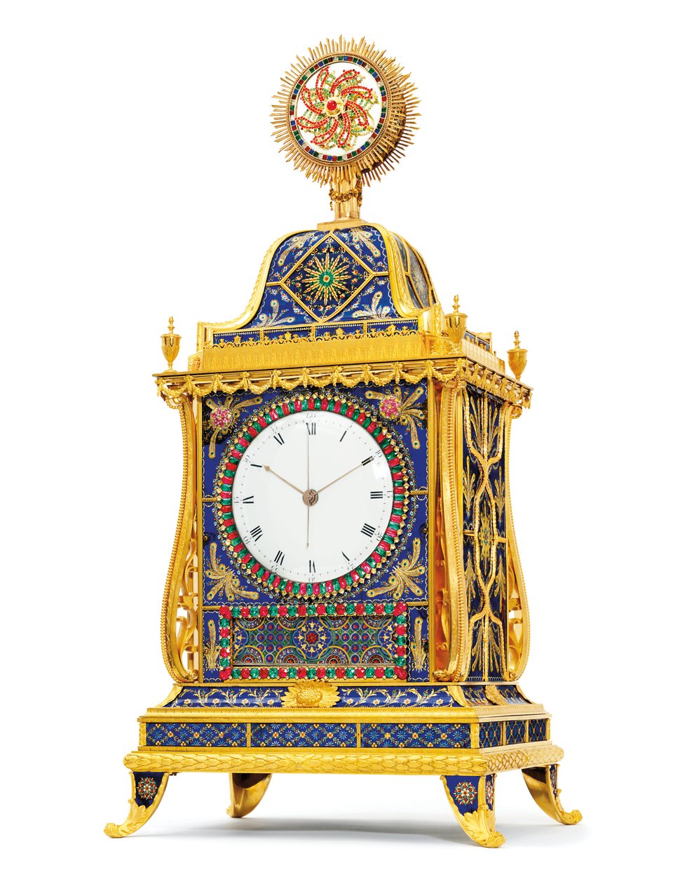 Negyedcsengő, zenés és automata "vitorlás hajók" óra a kínai piacra, Henry Borrell, London, 18. század vége alkotó: English School