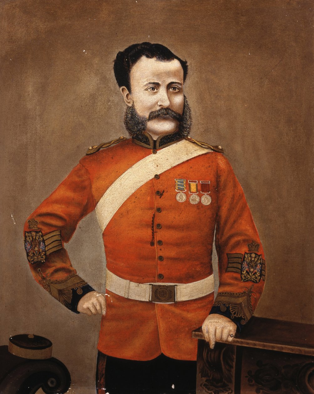 H. Crisp negyed főtörzsőrmester, Portsmouth Militia Division, Royal Engineers, 1894 alkotó: English School