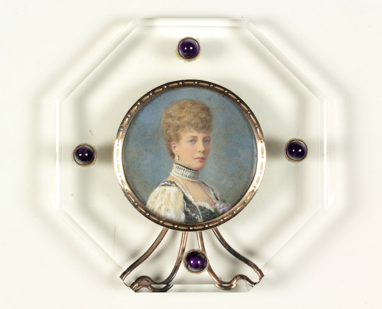 Alexandra királynő a walesi hercegnő idején (akvarell papíron) alkotó: English School