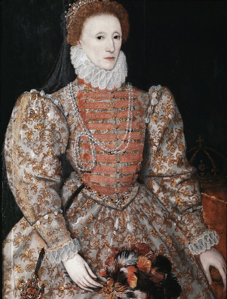 I. Erzsébet királynő, 1575 körül (olaj, tábla) alkotó: English School
