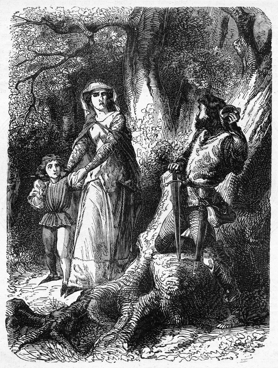 Margit királynő és a hexhami rabló, illusztráció a 