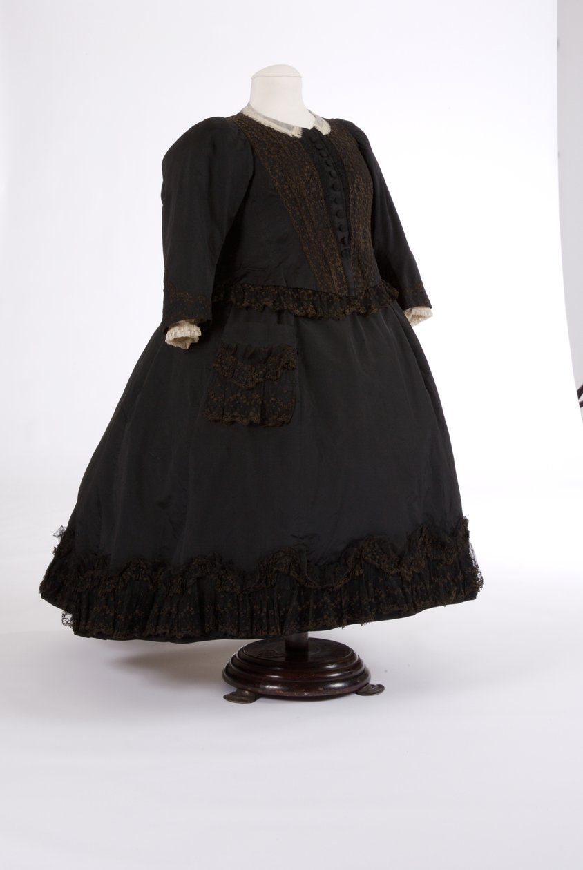 Queen Victorias ruha, 1890-es évek (selyem és háló) alkotó: English School