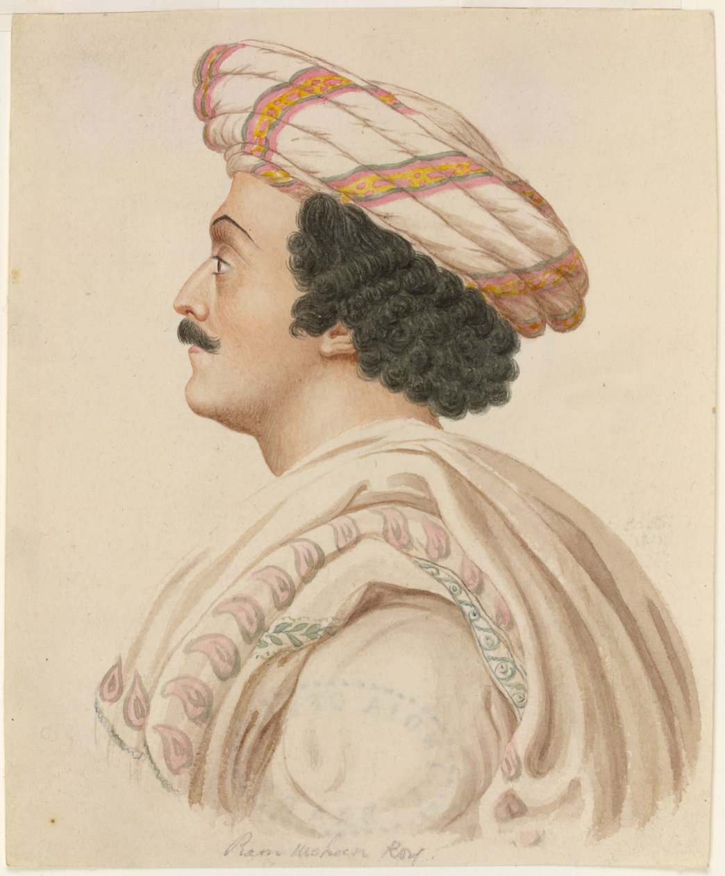 Raja Ram Mohan Roy (akvarell papíron) alkotó: English School