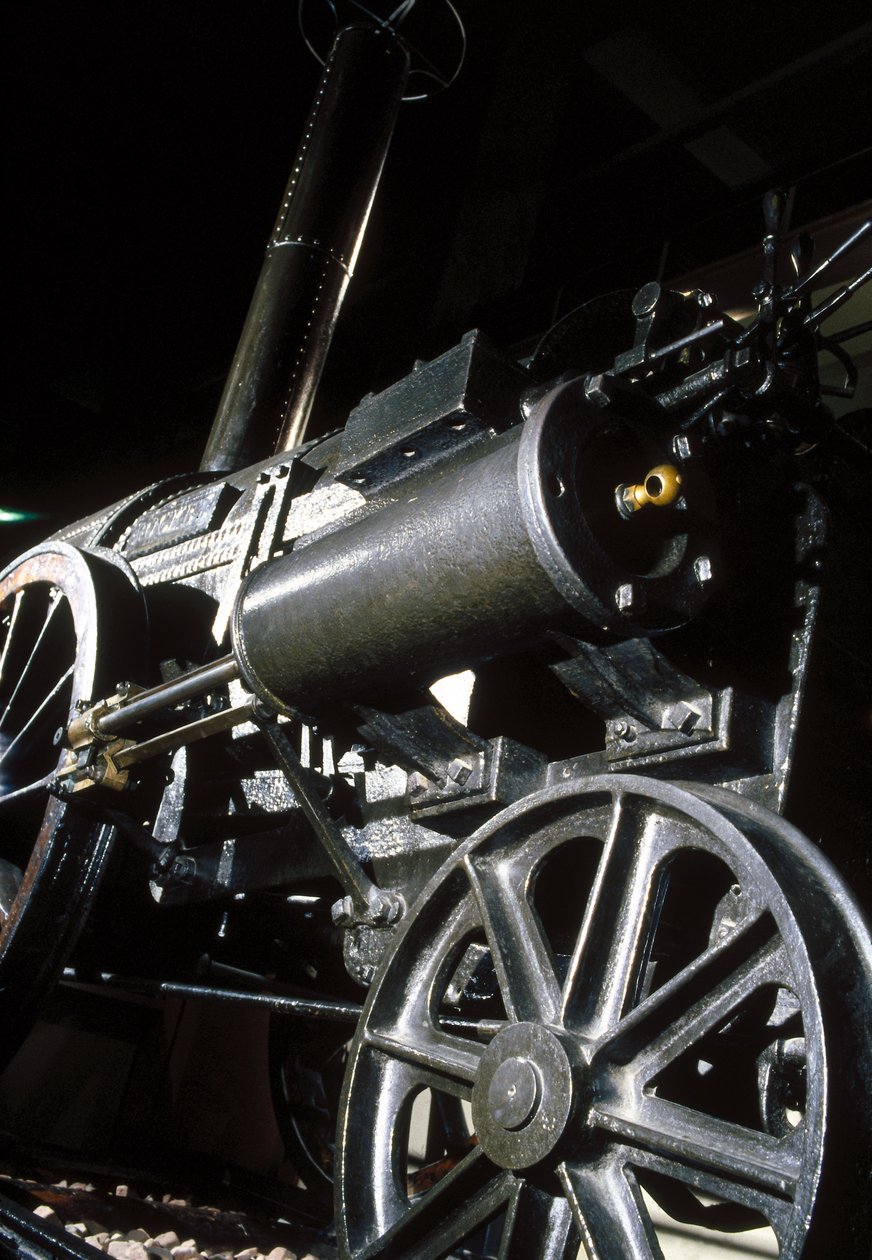 Stephensons Rocket maradványai, 1829 (fém) (részlet) alkotó: English School