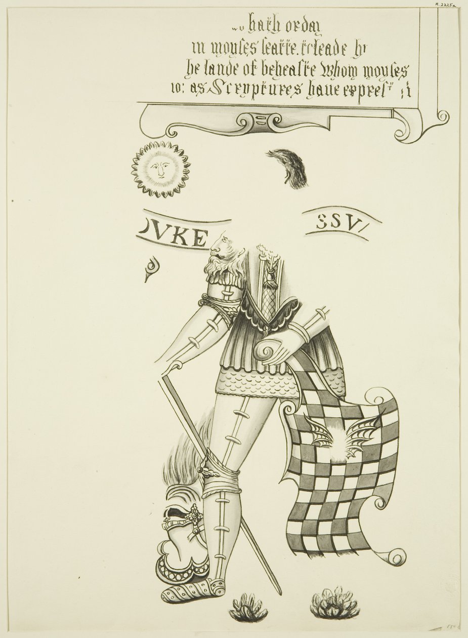 Egy falfestmény maradványai a Baldwin Street 46. szám alatt (ceruza és akvarell papíron) alkotó: English School
