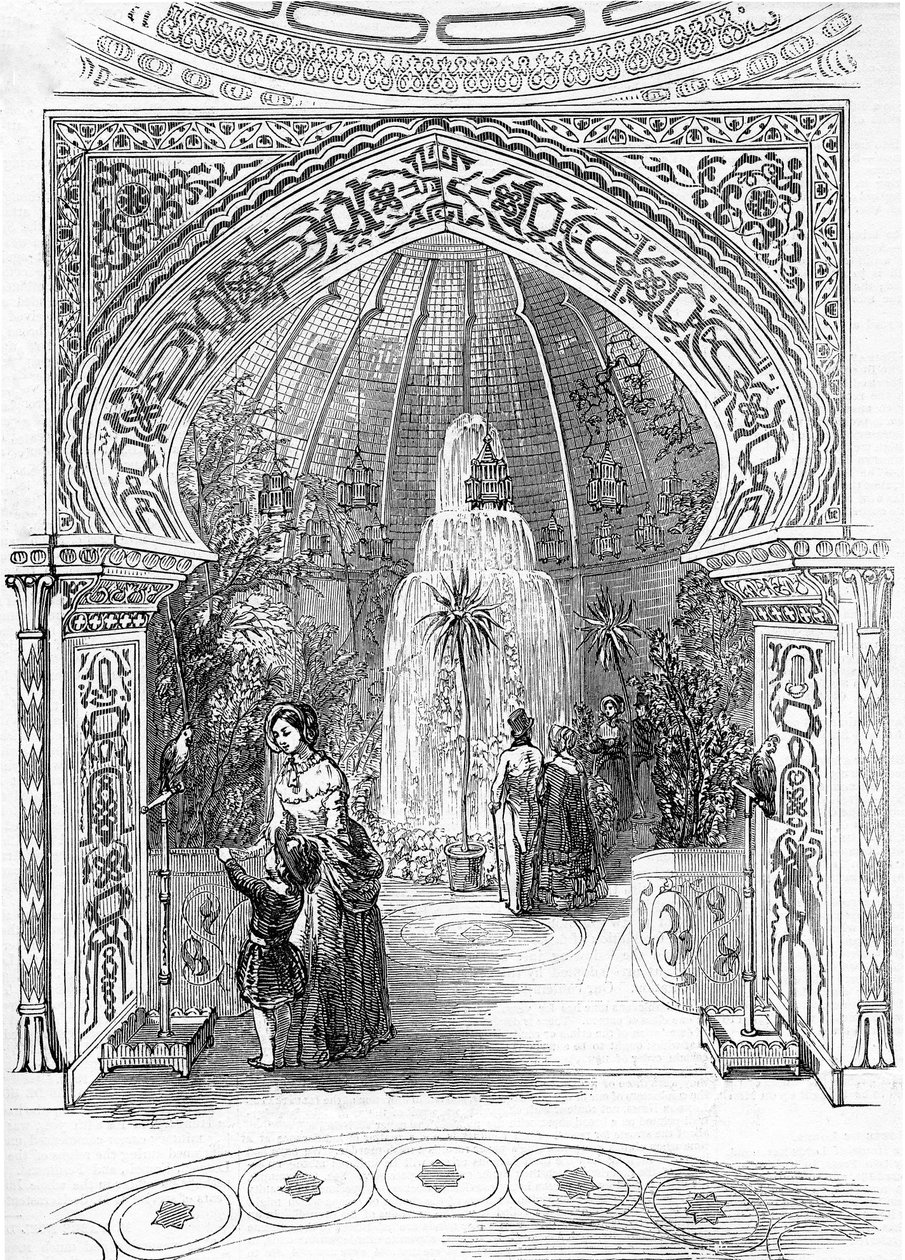 A Colosseum újranyitása, Regents Park: The Conservatory, 1845 alkotó: English School