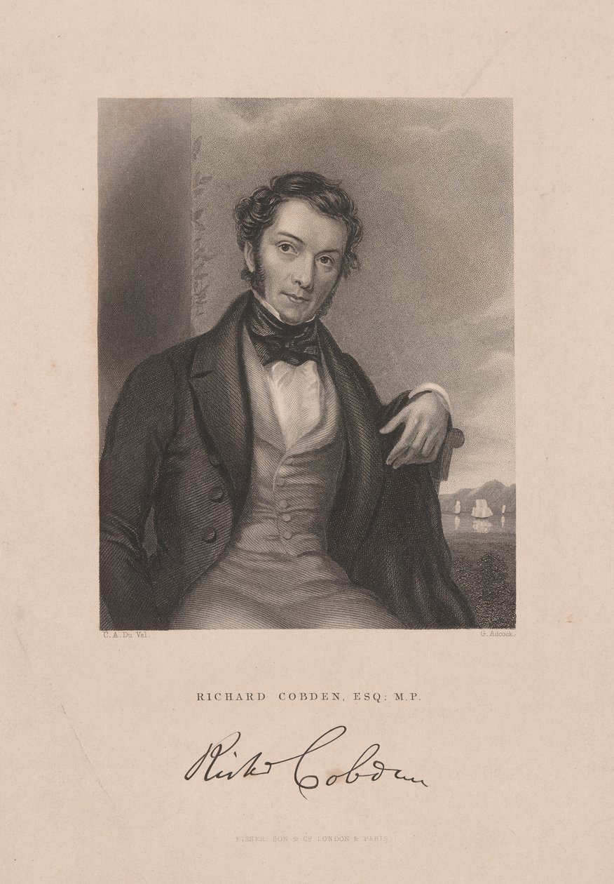 Richard Cobden, 1843 körül (metszet) alkotó: English School