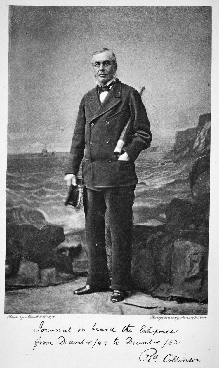 Richard Collinson - expedícióvezető a HMS Enterprise-on, 1876 (fotogravír) alkotó: English School